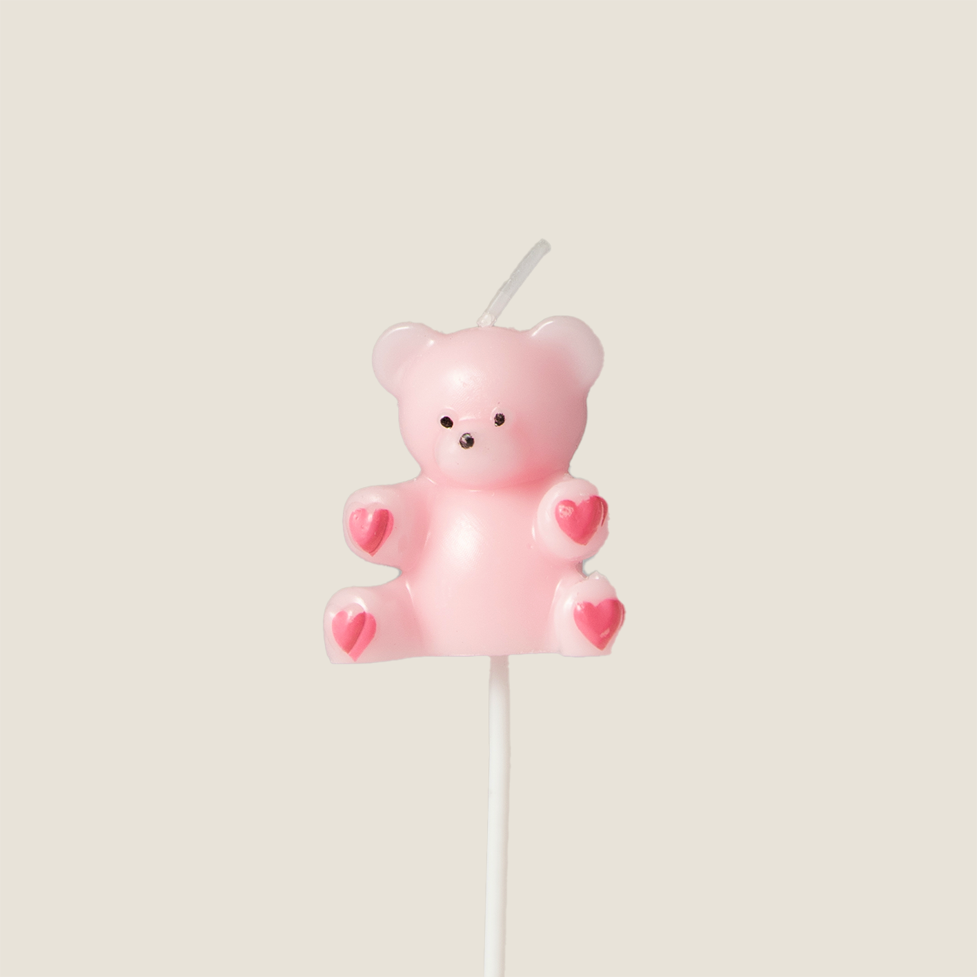 Pink Bear candle