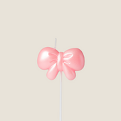 粉色蝴蝶结蜡烛